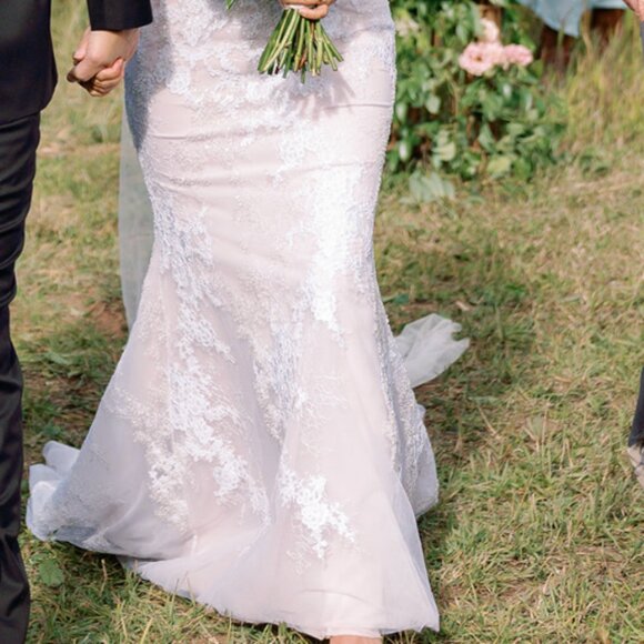 Mira Zwillinger Couture Timmy Bridal Dress Size 40/42 - Picture 7 of 16